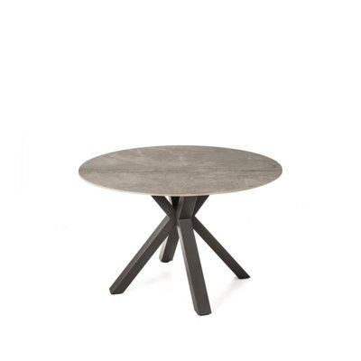 Ludie Round Metal Base Dining Table