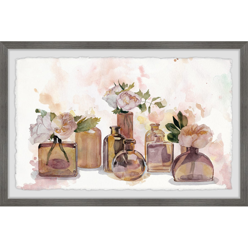 Topaz Clear Bottles by Parvez Taj - Single Picture Frame Painting, 20 cm H x 30 cm W