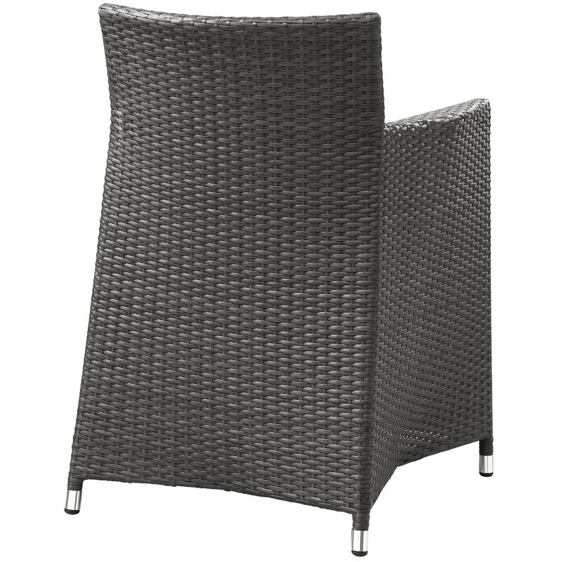 Modway Junction 7-Piece Brown and White Outdoor Dining Set