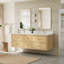 Ensemble de meuble-lavabo mural double 72 po Isola-134531634-134531637