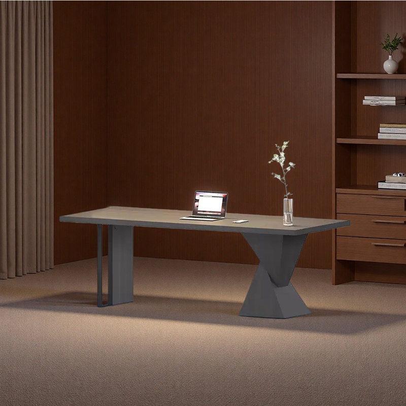 Bureau durable en bois massif multi-couches, H 29,53 po x l 62,99 po x P 27,56 po