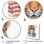 Tigre orange bleu avec lunettes de soleil sur toile-88535236-88535233