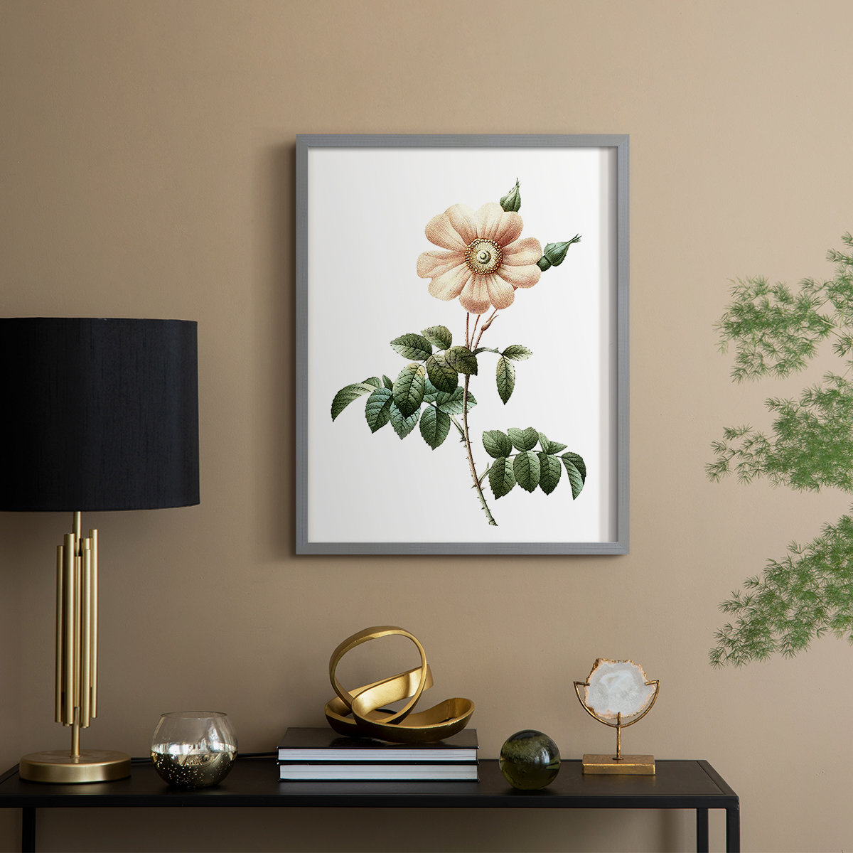 Winston Porter Botanical Beauty II Framed Print - Solid Wood | Wayfair