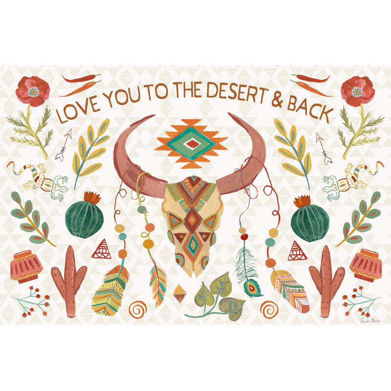 Southwest Vibes I by Farida Zaman - Graphic Art Print, 51cm H x 76cm W, Wrapped Canvas
