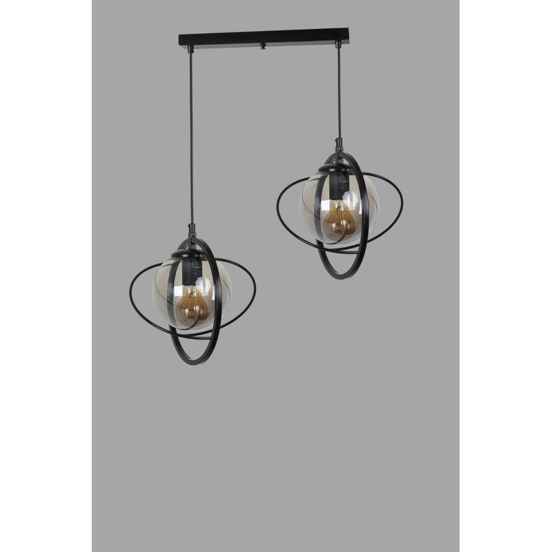 Chandle Chandelier, Fume/Black