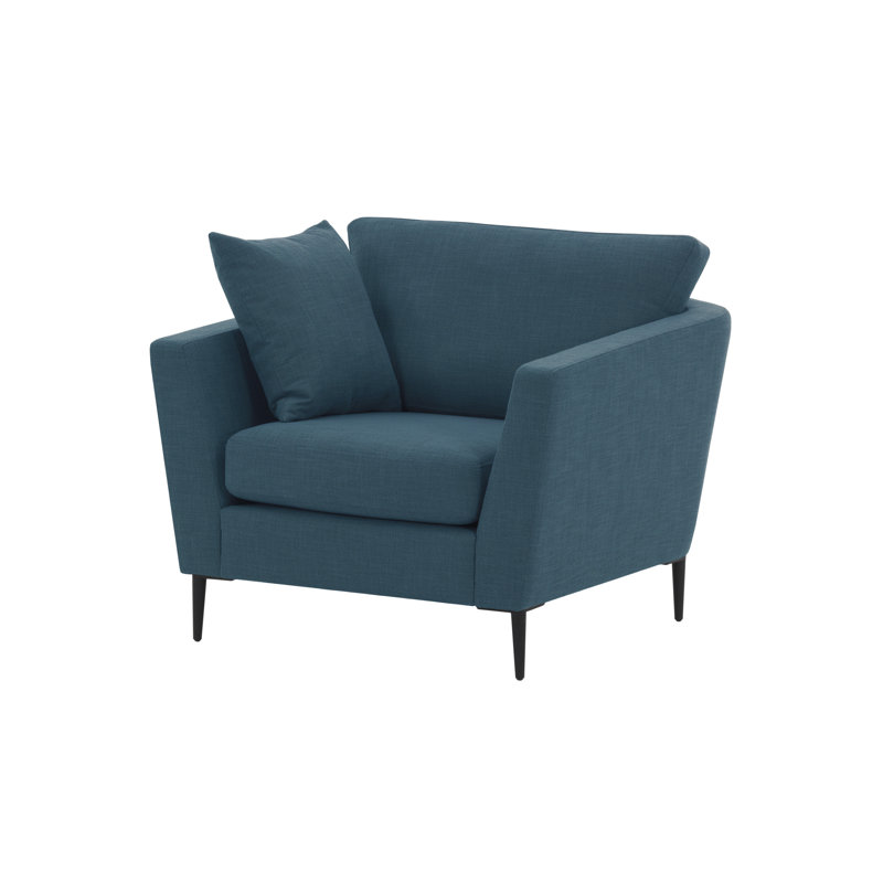 Rahul Velvet Armchair, Blue