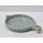 8" Aqua Patterned Clay Frying Pan