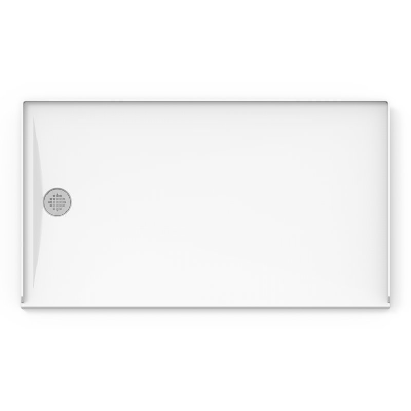 Base de douche à seuil simple l 60 po x P 34 po, Gauche