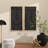 Metal Geometric Black Wall Decor Set