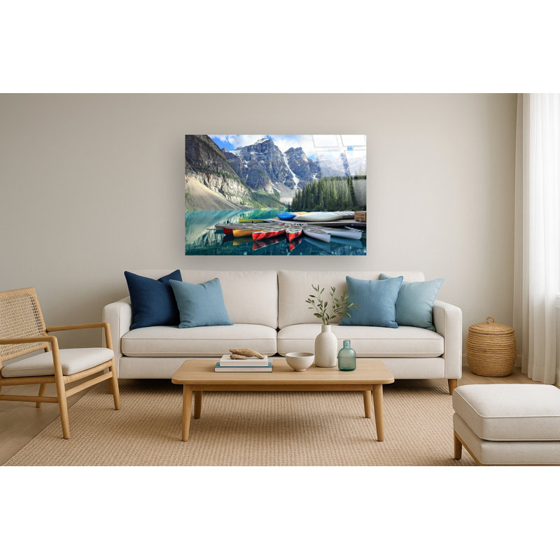 Tranquil Reflections Frameless Tempered Glass Wall Art - 60" x 40"