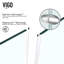 Cabine de douche à charnière sans cadre avec verre transparent 3/8 de l 46 po x P 46 po x H 73 po Gemini-50962123