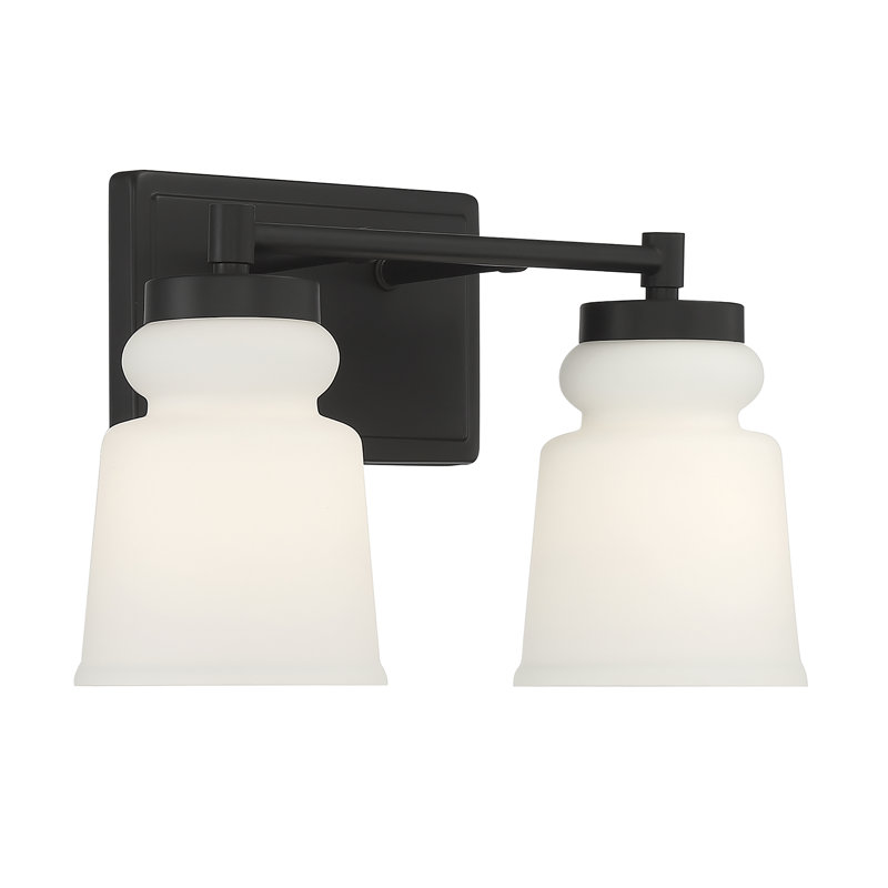 Éclairage pour salle de bain 2 lumières à intensité variable Gulliver, Noir