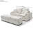 Loveseat with Ottomans-1743853032