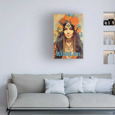 Bolog Sasha Hippie Chix V Canvas Art