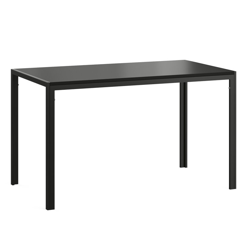 Dining Table for 4-6 Person,47" Rectangular Wooden Dining Table Top and Metal Frame for Home Kitchen Dining Desk