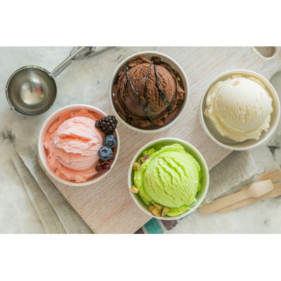 Ice Cream Scoops - Wrapped Canvas Print