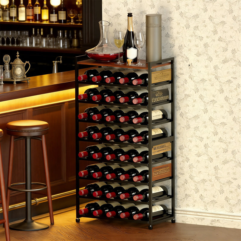 Etagere Wine Bottle Rack Brown