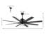 Ventilateur de plafond 66 pouces à 8 pales avec télécommande et ensemble d'éclairage inclus-871005837