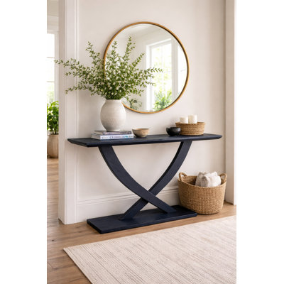 Console en bois massif 57 "Catelynn
