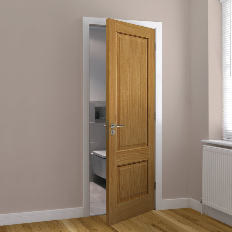 Trent Oak Fire Door Unfinished, 198.1cm H x 76.2cm W x 4.4cm D