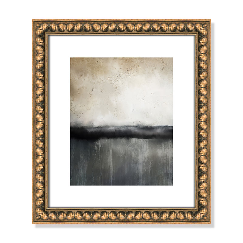 Sunset by Kimberly Allen, 15" H x 13" W x 1.13" D, Gold Bead Framed Paper