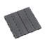 Ensemble de tuiles de patio 11 pièces à emboîtement WPC, tuiles de plancher intérieures / extérieures imperméables 11,8 po, aspect bois composite durable, gris foncé