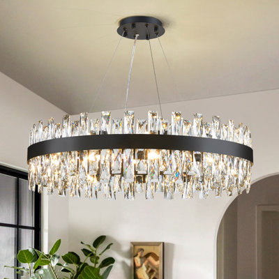 Light Dimmable Modern Crystal Chandelier
