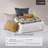 King Size Luxury Bedding Set, Polyester Jacquard, Modern Gold Design