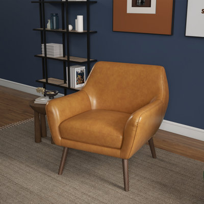 Ahern 30" Wide Genuine Leather Armchair