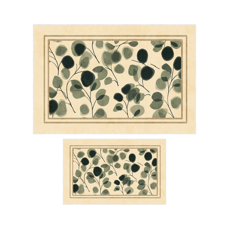 Ultra-Soft Bathmat Set (2 Pieces), Beige, 19.7 x 23.6 inches & 23.6 x 39.4 inches | 100% Polyester, 650 g/m², 0.2 in Pile Height | Non-Slip Dot Base, Machine Washable, Perfect for Bathroom Comfort & Safety