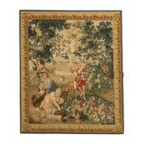 Hand-Knotted High-Quality Cream and Green Runner