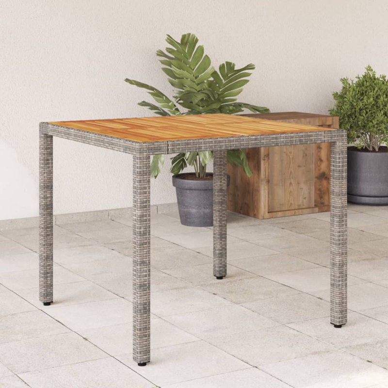 Pavia Square Outdoor Dining Table , 90cm cm W 90cm cm D, Grey