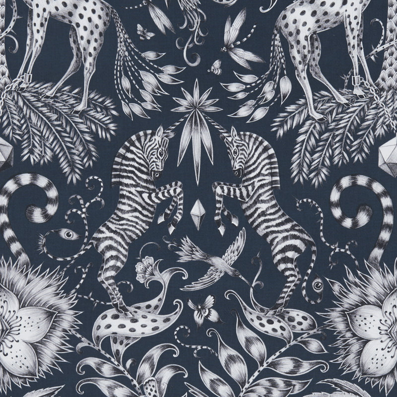 Animalia Kruger Fabric, Navy