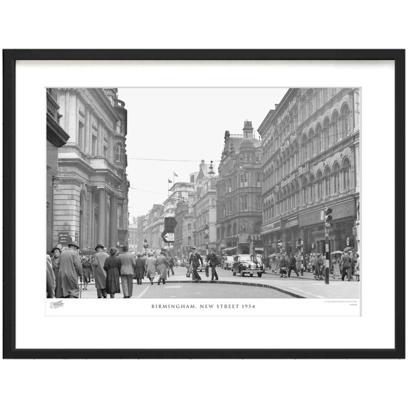 Birmingham, New Street 1954 - Single Picture Frame Print, 40cm H x 50cm W x 2.3cm D