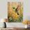 Colibri dans le soleil I - Art mural en bois oiseau - sur bois de pin naturel