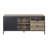 Rustic Oak And Black 2-Drawer TV Stand With Sliding Door, Perfect For Modern And Industrial Decor, Ample Storage And Easy Assembly., TV Stand