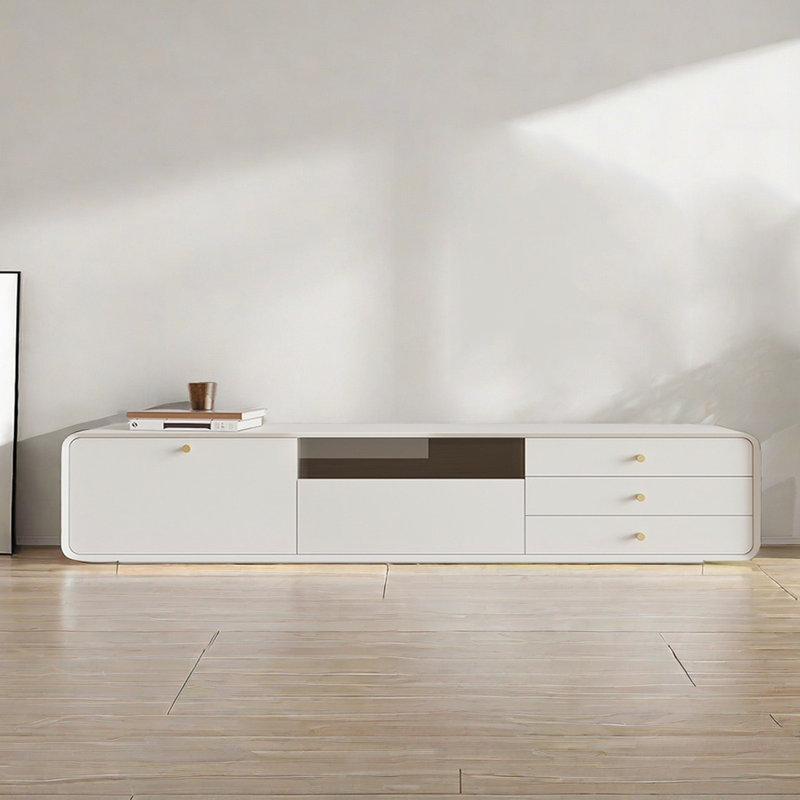 Meuble télé en bois de style français, 82.67"