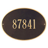 Hawthorne 1-Line Wall Address Plaque