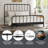 Sebbie Metal Complete Bed With Polydeck, Black-1870428542