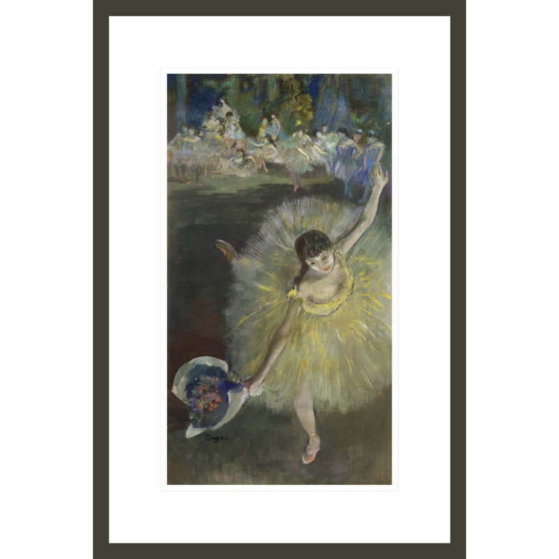 «End of an Arabesque» par Edgar Degas, impression giclée encadrée, H 21,75 po x l 14,52 po