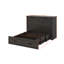 Grand lit escamotable, lit pliable avec station de charge et tiroir de rangement, armoire de lit plateforme Farmhouse-16026975