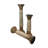 Set of 3 Ribbed Pillar Holders