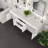 Wauconda 72"W X 20"D Wall Mount Double Sink Bathroom Vanity With White Acrylic Countertop And Integrated Sinks-109557788