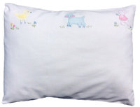 Chick Lamb and Bunny Lumbar Pillow