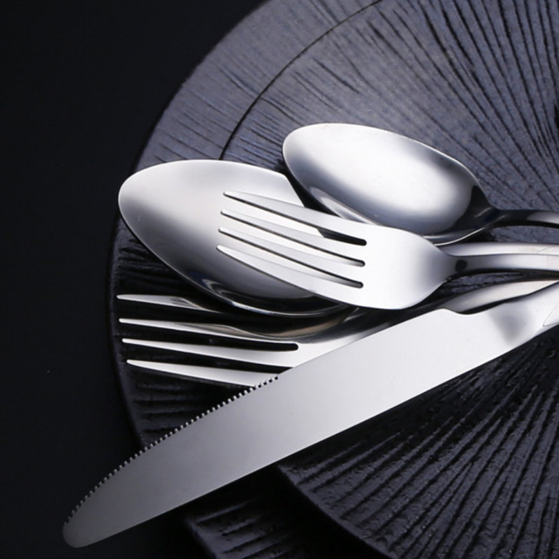 Ensemble de couverts en acier inoxydable 20 pièces pour 4, ensemble de vaisselle de cuisine durable pour la maison