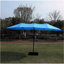 Parasol de marché pour terrasse double 15 po x 9 pi avec double face rectangulaire et lumière - taupe-1235542464