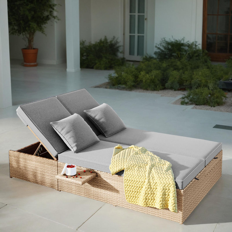 Lit de jour pour terrasse 47,5 ", Brun