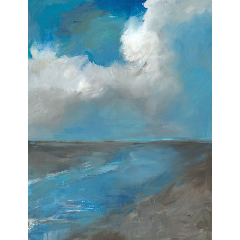 Across The Way II Painting by Elena Carlie, 52" H x 40" W, Image Brush Gel