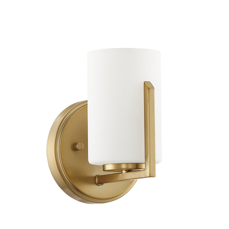 Torron Steel Armed Sconce, Brushed Gold