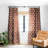 Little Arrow Design Co Block Print Suns On Rust 1pc Blackout Window Curtain Panel-731105246